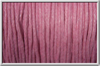 Baumwollkordel (Quali 1), gewachst, 1mm, rose, Preis/m