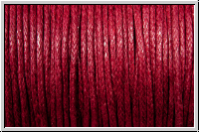 Baumwollkordel (Quali 1), gewachst, 1mm, wine, Preis/m