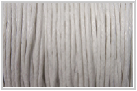 Baumwollkordel (Quali 1), gewachst, 1mm, white, Preis/m