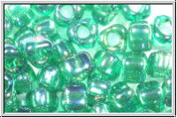 TR-05-1154, MIYUKI Triangles, 05/0, kelly green, trans., AB, 10g