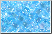 TR-05-1155, MIYUKI Triangles, 05/0, aqua, trans., AB, 10g