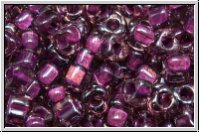 TR-05-1834, MIYUKI Triangles, 05/0, lt. rose, trans., raspberry-ld., 10g