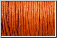 Baumwollkordel (Quali 1), gewachst, 1mm, grapefruit, Preis/m