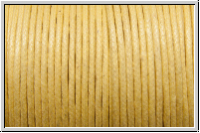 Baumwollkordel (Quali 2), gewachst, 1mm, pale yellow, Preis/m