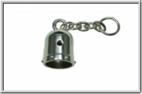 Endkappen "Wiking", 26,25x17,7mm, antiksilberfb., Messing, 1 Stk.
