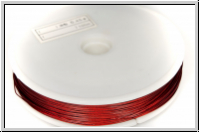 Schmuckdraht, 0,45 mm, 7 Str�nge, nylonumm., rot, Rolle/100m