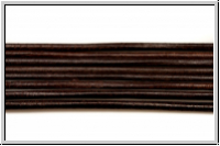 Lederband, 1,3mm, rund, dark brown, Ziege, L�nge 1 m