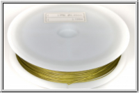 Schmuckdraht, 0,45 mm, 7 Str�nge, nylonumm., olivine, Rolle/100m