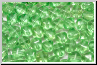 b�hm. Glasperle, Bicone, 6mm, peridot, trans., 30 Stk.