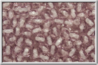B�hm. Glasschliffperle, feuerpol., 4mm, amethyst, lt., trans., 50 Stk.