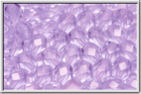 B�hm. Glasschliffperle, feuerpol., 6mm, provence lavender, trans., 25 Stk.
