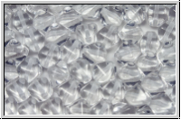 b�hm. Glasperle, Bicone, 6mm, crystal, trans., 30 Stk.