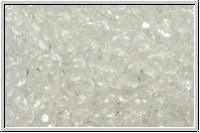 B�hm. Glasschliffperle, feuerpol., 4mm, crystal, trans., 50 Stk.