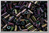 TBU-1-0085, TOHO Bugle 1", 3mm, purple, met., iris., 10g