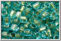 TH-08-0284, TOHO Hexagon, 08/0, aqua. trans., gold-ld., 10g
