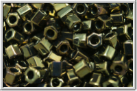 TH-08-0083, TOHO Hexagon, 08/0, brown, met., iris., 10g