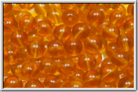 b�hm. Glasperle, rund, 6mm, topaz, trans., 25 Stk.