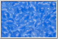 b�hm. Glasperle, rund, 6mm, sapphire, trans., 25 Stk.