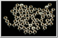 Quetschperlen, rund, 2,5mm, silberfb., 925er Silber, 25 Stk.