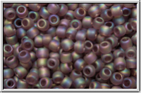 R-11-0166bf, TOHO Rocailles, 11/0, amethyst, trans., matte, AB, 10g