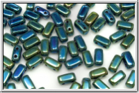 Brick CzechMates, 3x6mm, green, met., iris., 25 Stk.