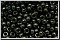 RR-08-0401, MIYUKI Rocailles, 08/0, black, op., 10g