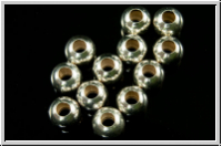Silberperle "Kugel, glatt", 5,0mm, silberfb., 925er Silber, 1 Stk.