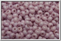 b�hm. Rocailles, 11/0, white, alabaster, rose marbled, 10g