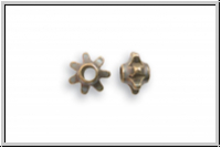 Spacer "Blume" VINTAJ, 5,5x3,5mm, antikmessingfb., Messing, 1 Stk.