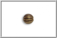 Spacer "Melone" VINTAJ, 4mm, antikmessingfb., Messing, 1 Stk.