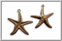 Anh�nger "Starfish" TRINITY BRASS, 23x30mm, antikmessingfb., Messing, 1 Stk.