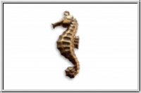 Anh�nger "Seepferdchen" ViNTAJ, 26x10mm, antikmessingfb. Messing, 1 Stk.
