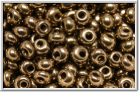 Drops, PRECIOSA, 05/0, black, op., bronze nut, 100Stk.