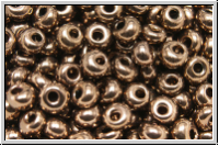 Drops, PRECIOSA, 05/0, black, op., chocolate luster, 100Stk.