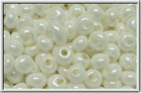 Drops, PRECIOSA, 05/0, white, op., luster, 100Stk.