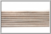 Lederband, 1,3mm, rund, grey, Ziege, L�nge 1 m
