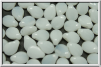 Pip-Beads, 5x7mm, white, opal, 50 Stk.