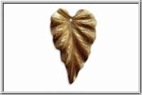 Anh�nger "Blatt" VINTAJ, 37x23mm, antikmessingfb., Messing, 1 Stk.