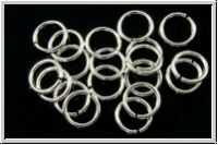 Biegeringe, rund, 06x0,7mm, silberfb., 925er Silber, 2 Stk.
