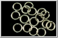 Biegeringe, rund, 06x1,0mm, silberfb., 925er Silber, 2 Stk.