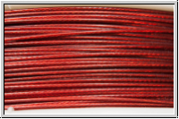Schmuckdraht, 0,45 mm, 7 Str�nge, nylonummantelt, rot, Preis/m