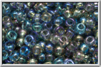 b�hm. Rocailles, 09/0, black diamond, trans., AB, 10g