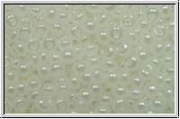 b�hm. Rocailles, 11/0, white, opal. luster, 10g