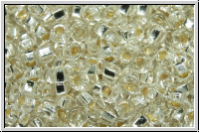 b�hm. Rocailles, 10/0, crystal, trans., silver-ld., 10g