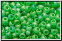 b�hm. Rocailles, 10/0, peridot, trans, matte, AB, 10g