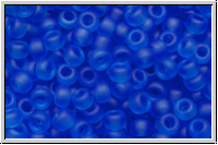 RR-08-0150f, MIYUKI Rocailles, 08/0, sapphire, trans., matte, 10g