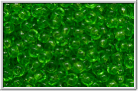 RR-08-0144, MIYUKI Rocailles, 08/0, green, trans., 10g