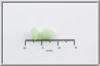 b�hm. Glasperle, Nugget, 6x8mm, chrysolite opal, 10 Stk.