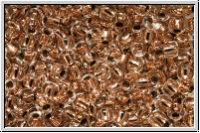 R-11-0740, TOHO Rocailles, 11/0, crystal, trans., copper-ld., 10g