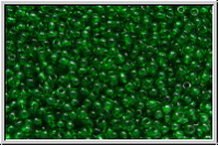 b�hm. Rocailles, 16/0, green, kelly, dk., trans., 5g